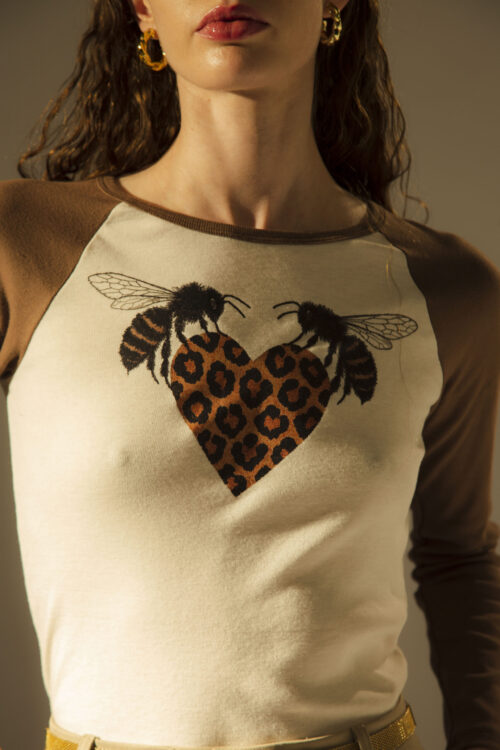 Remera Heart Bee