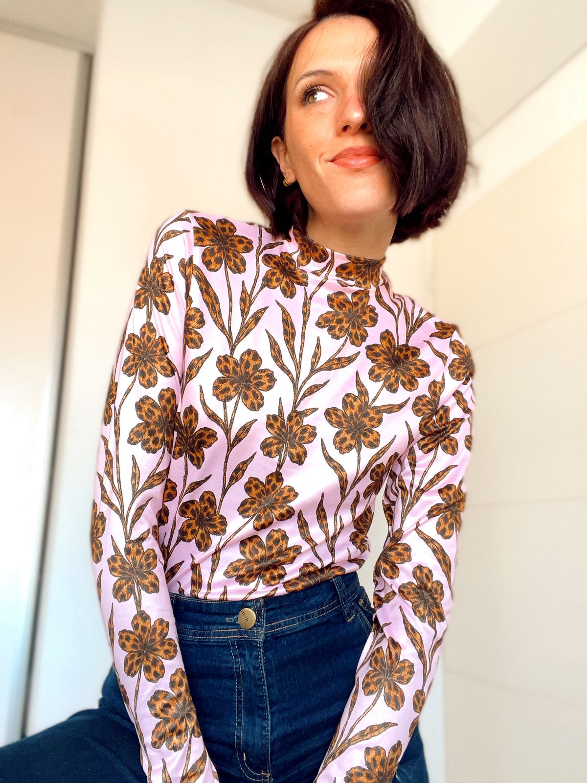 Remera media polera Flor animal p. - Imagen 6