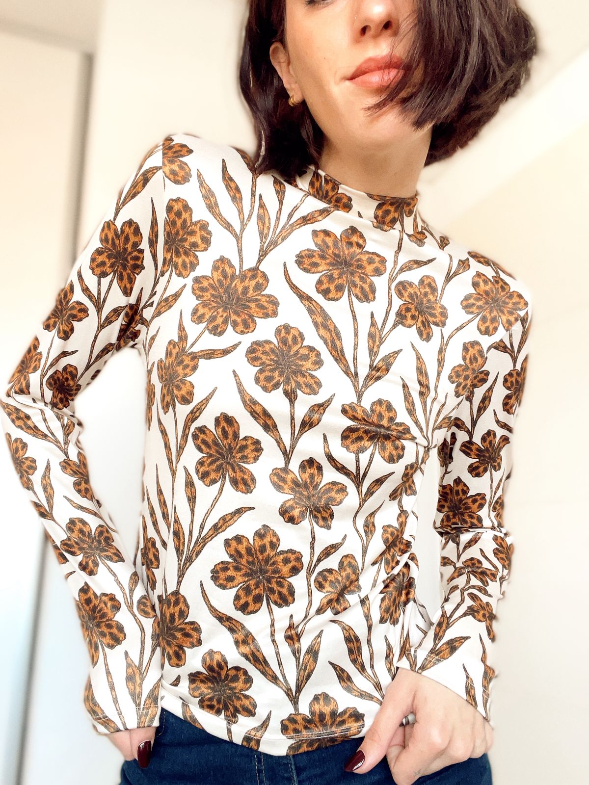 Remera media polera Flor animal p. - Imagen 7