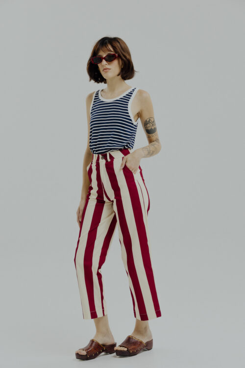 Pantalon De Flore rayado